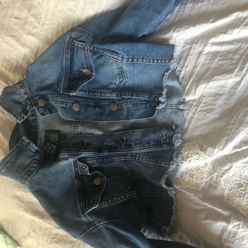 Cropped jean jacket From Wild fable